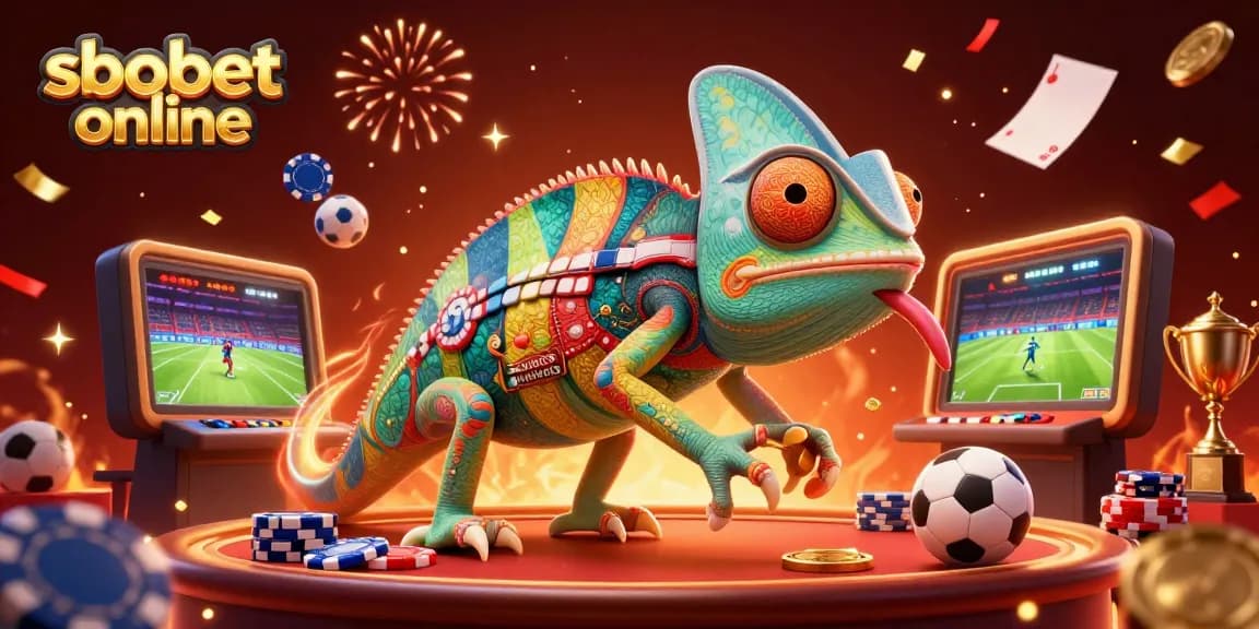 Engage in sbobet online sports betting with dynamic characters and vibrant casino elements.