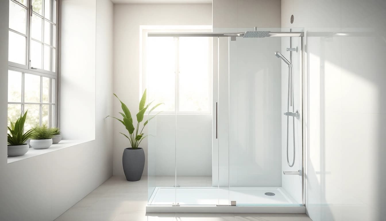 Genießen Sie die sonni Duschkabine in einem eleganten Badezimmer mit modernem Design.