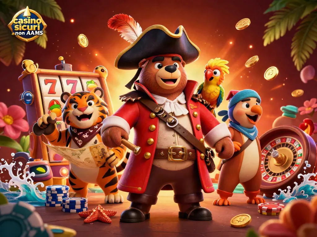Giocando nei casino sicuri non AAMS con avventure e tanti giochi in un'atmosfera vivace e festosa