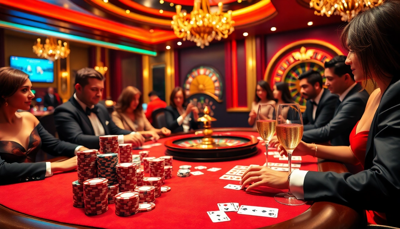 Experience high-stakes poker action at https://thabet.vegas/ with vibrant chips and cards.