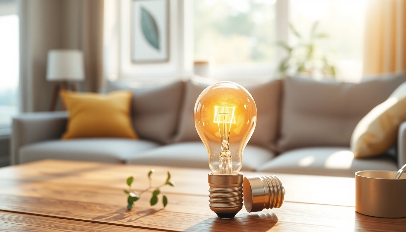 Illuminate your space with what is an a19 bulb in a comfortable living room setting, enhancing ambiance.