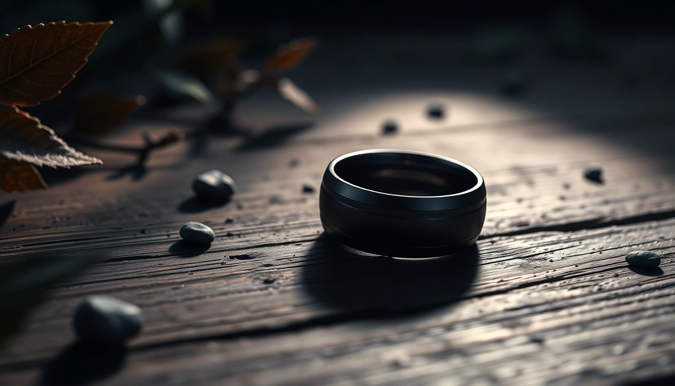 Elegant Choices in Black Wedding Rings for Men: A Stylish Symbol of Commitment