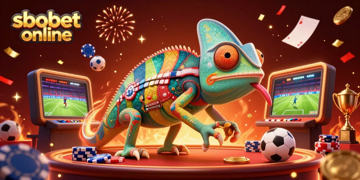 Engage in sbobet online sports betting with dynamic characters and vibrant casino elements.