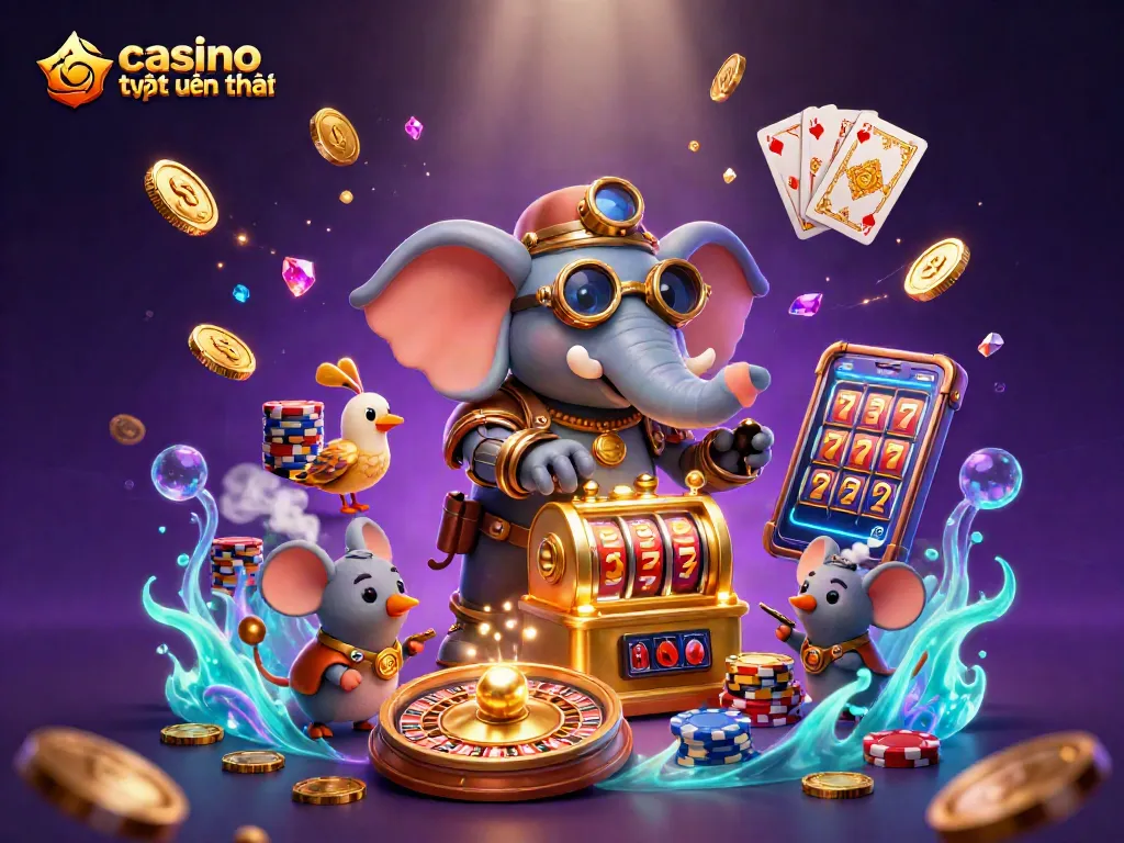 Khám phá casino trực tuyến uy tín với các biểu tượng may mắn, tiền thưởng và trò chơi hấp dẫn.