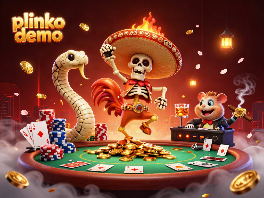 Experience interactive gameplay with the plinko demo featuring vibrant casino characters and elements.