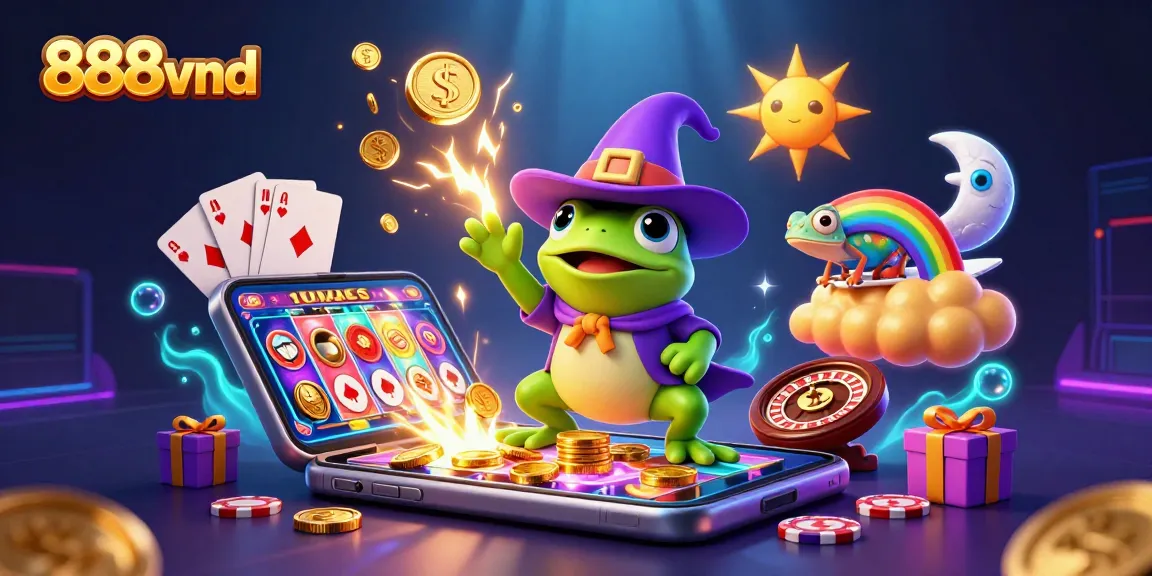 Experience thrilling moments at 888vnd with games erupting in gold coins and vibrant visuals.