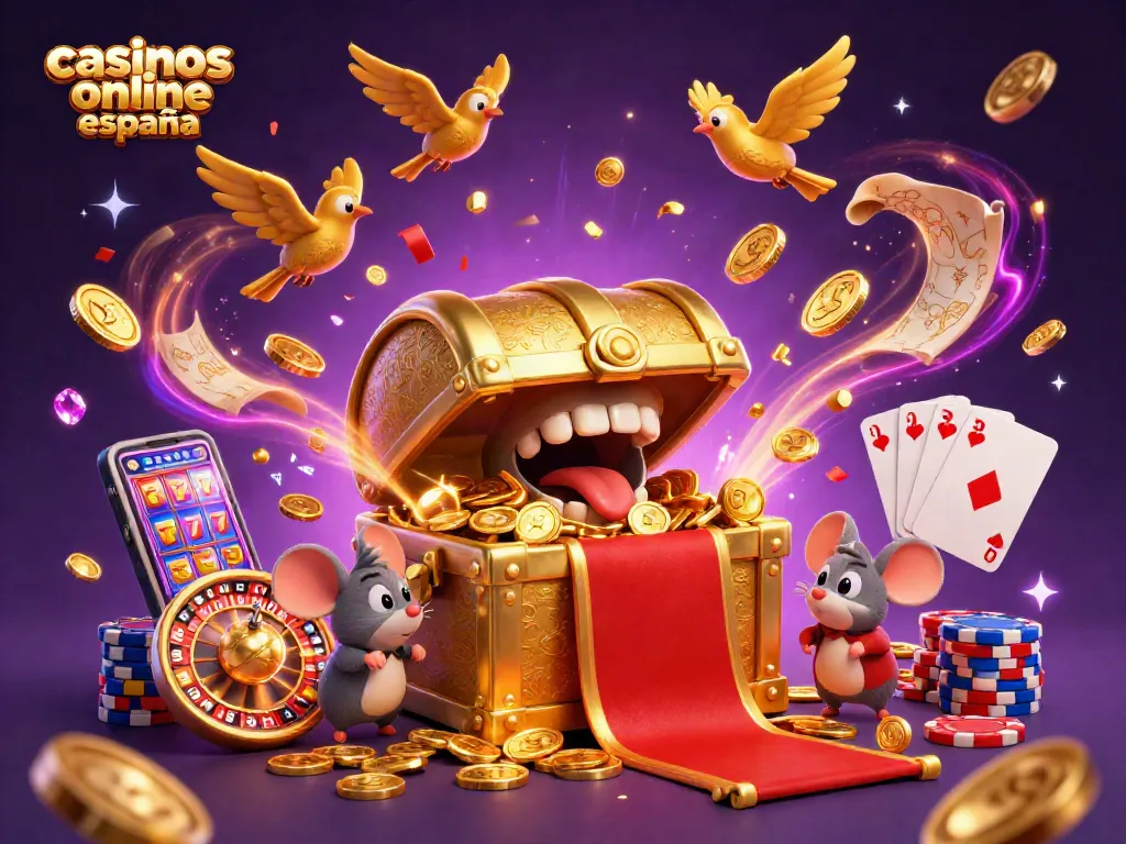 Gana en los casinos online en España jugando con tragamonedas y mesas de ruleta mientras recolectas tesoros brillantes.