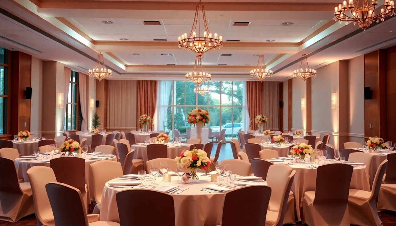 Stunning events venue Jacksonville FL with elegant decorations inviting guests to celebrate.