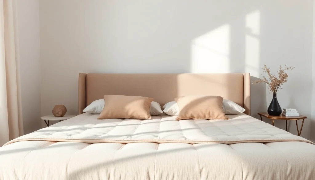 Materasso una piazza e mezza di alta qualità su un letto, evidenziando il comfort e il design moderno.