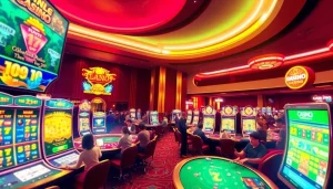 Engage with thrilling online casinos Canada experience showcasing dynamic gaming tables and players.