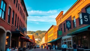 Engage with the vibrant atmosphere of Clarksburg, featuring its historic downtown and lively community.