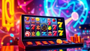 Kode4d slot vibrant gaming interface with colorful symbols and security elements