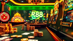 Experience thrilling gameplay at RR88 Gratis with vibrant casino elements and dynamic betting action.