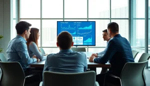 Visualizing competitive intelligence strategies in a collaborative meeting setting.