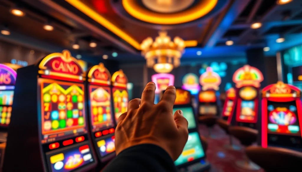 Walettoto slot games interface with vibrant graphics and user interaction.