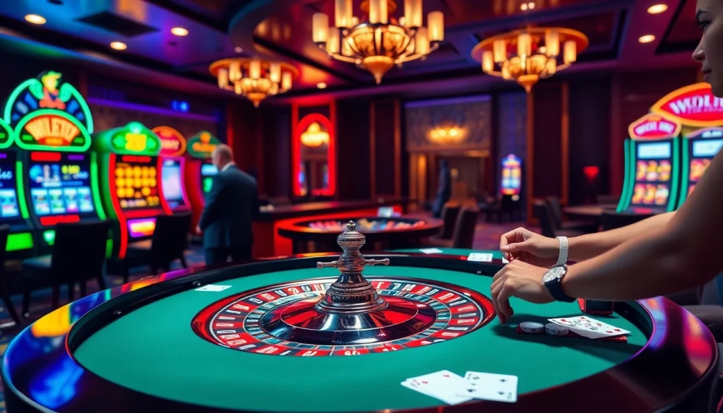 Experience thrilling bets at indibet.com with a vibrant casino scene featuring roulette and excited players.