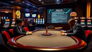 Engaging poker game highlighting the hidden wiki in a vibrant casino atmosphere.