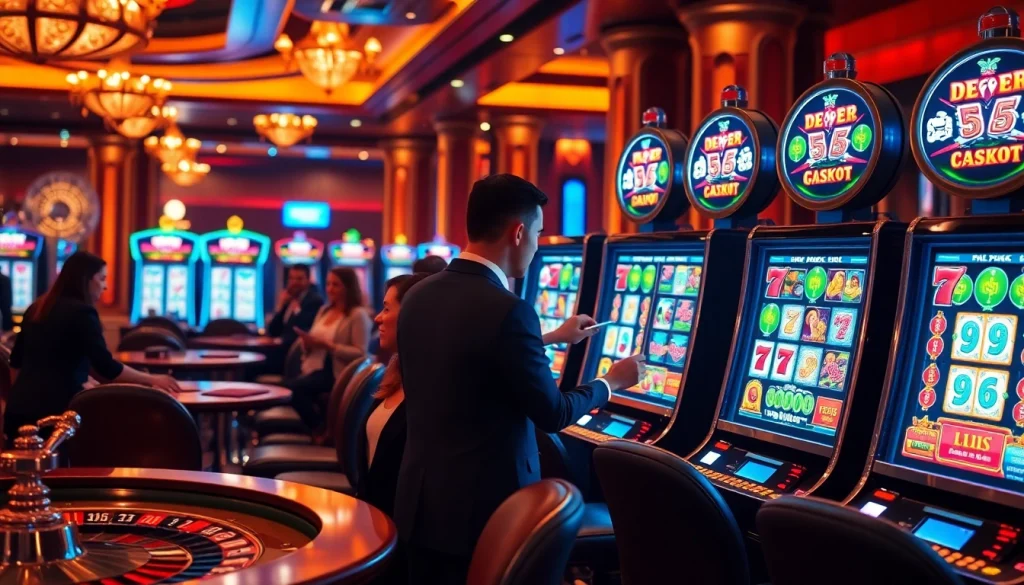 Para pemain menikmati mesin Slot Depo 1K dengan grafis berwarna-warni dan peluang jackpot yang mendebarkan.