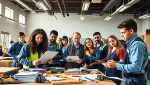 Students at a Trade School Knoxville TN enhancing skills with hands-on training in a vibrant learning environment.