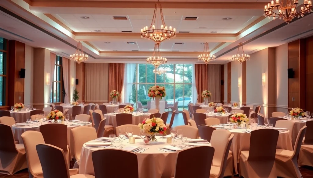 Stunning events venue Jacksonville FL with elegant decorations inviting guests to celebrate.